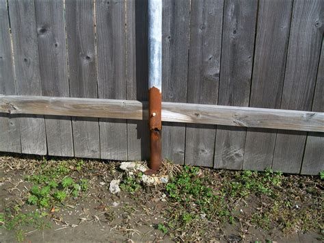 installing metal fence posts